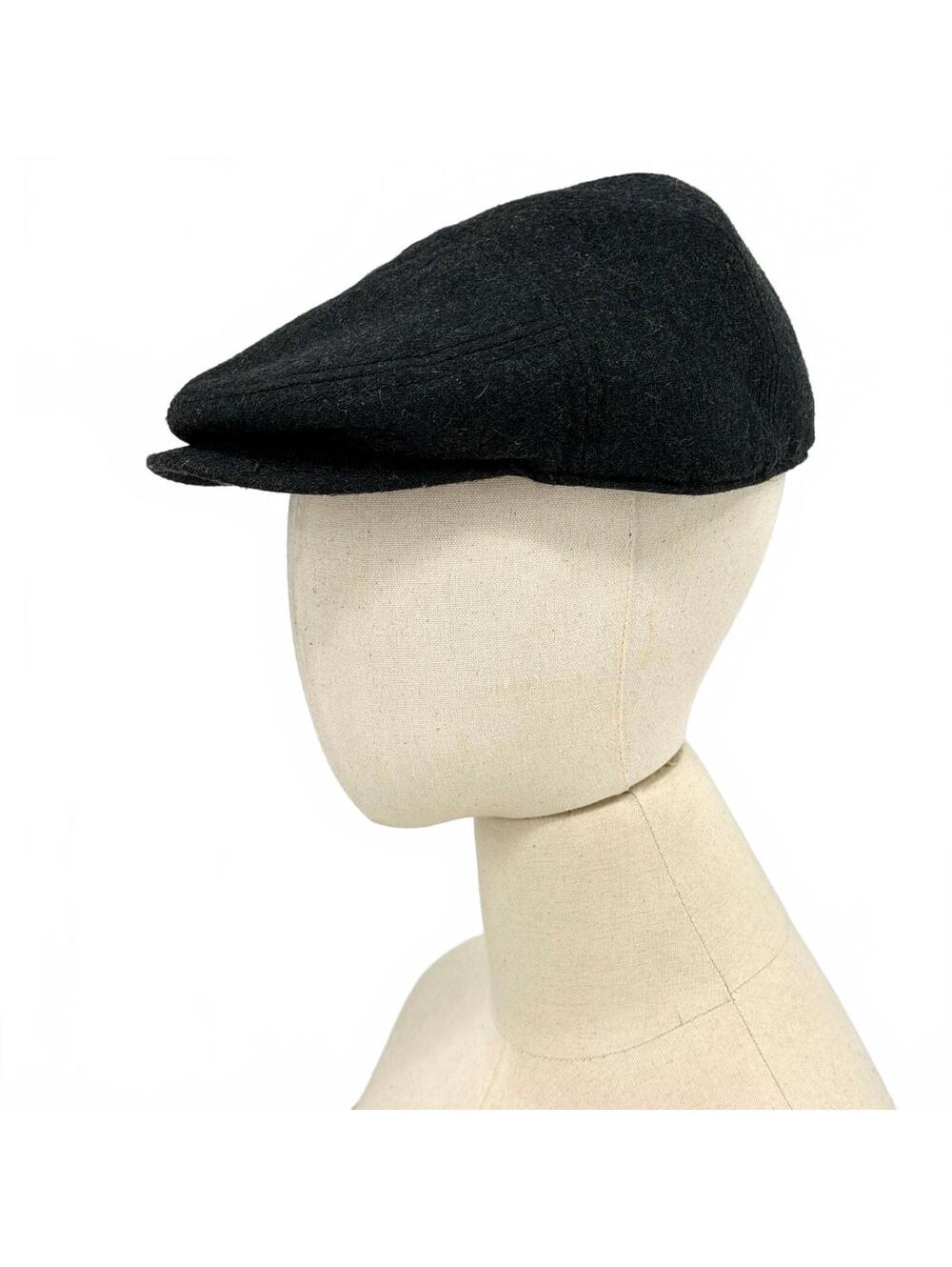 Ben Sherman Charcoal Gray Quilted Newsboy Hat